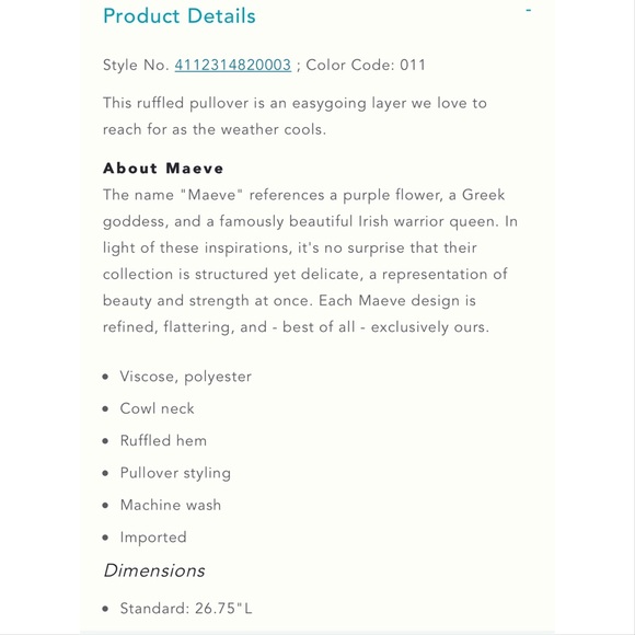 Anthropologie Maeve Addie ruffled hacci pullover - Picture 4 of 8